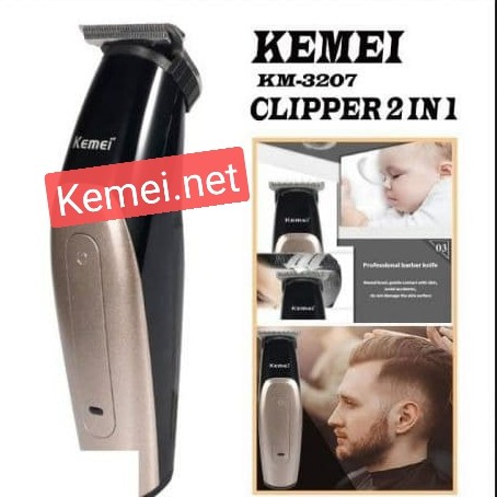 Kemei KM-3207 Hair Clipper Trimmer Charger Cordless Haircut KM 3207