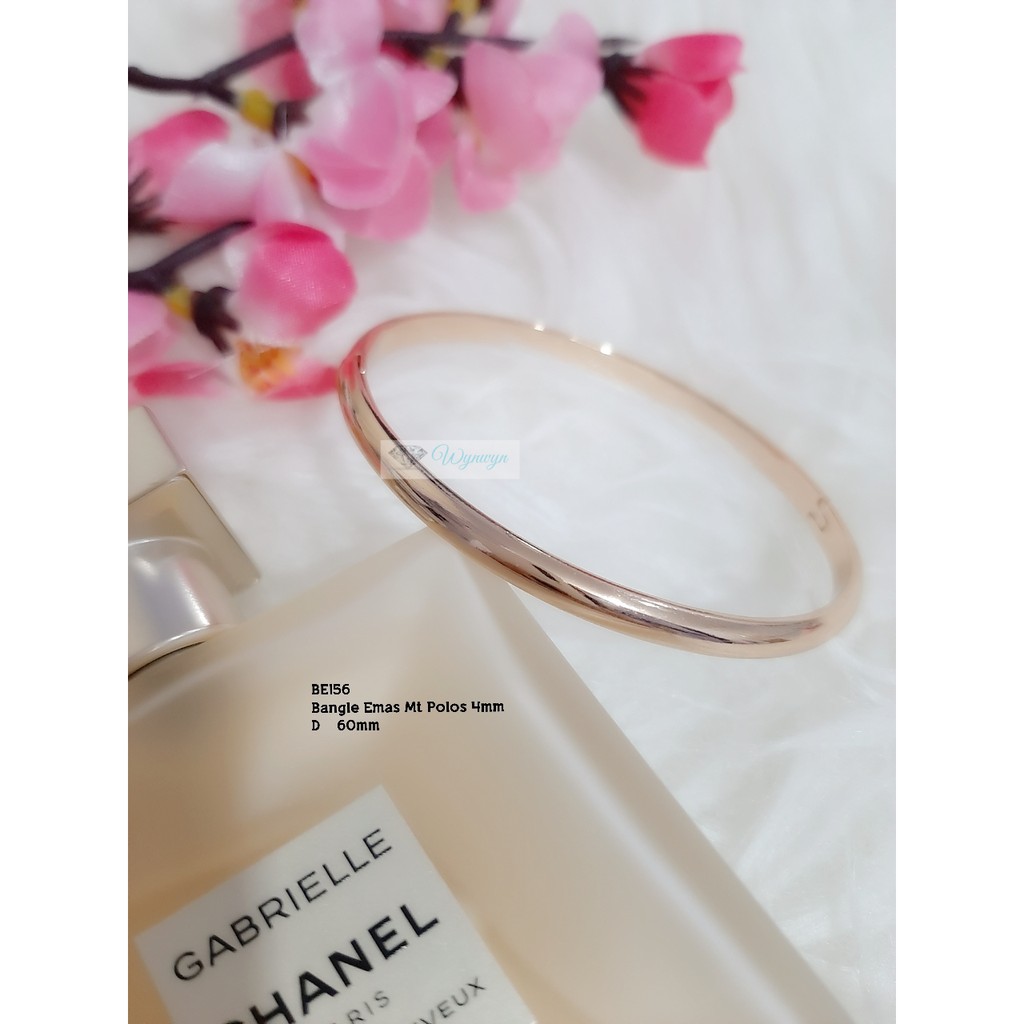 Bangle Emas Xuping Mt Polos 4mm BE156 8mm BE169