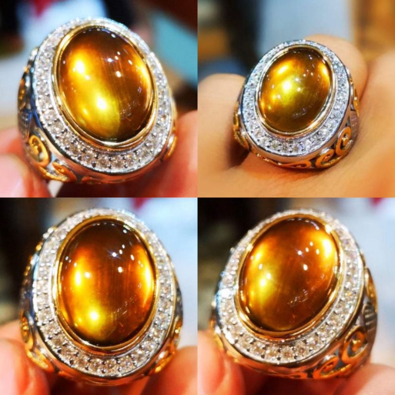 Batu Cincin Akik Bio Solar Asli Natural No Treadment Super Giwang High Quality