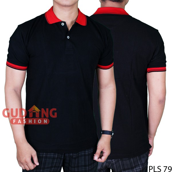 Kaos Berkerah Polos Murah PLS 79