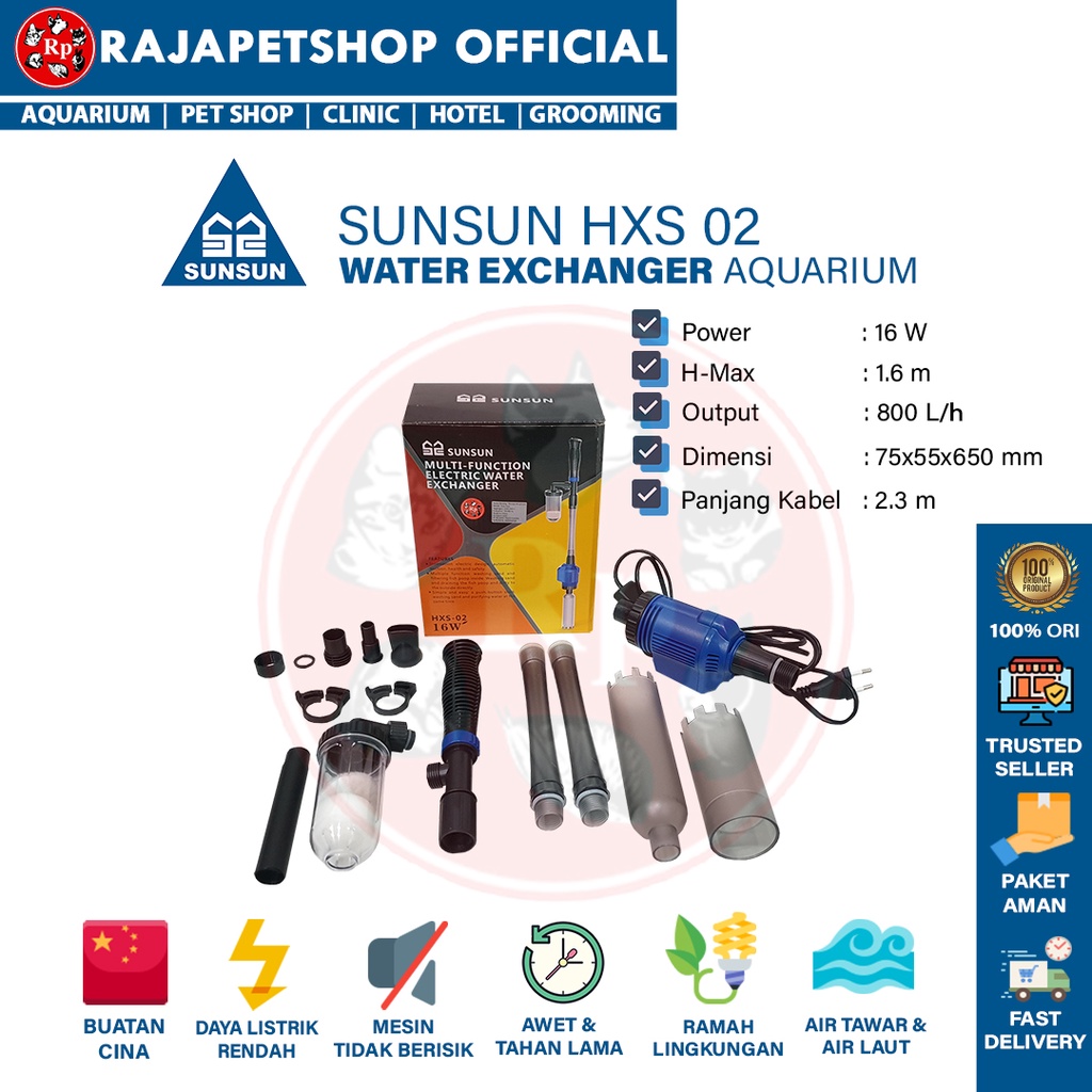 ( WATER EXCHANGER ) SUNSUN HXS 02 MULTI FUNCTION ELECTRIC SAND WASHER AQURIUM GRAVEL