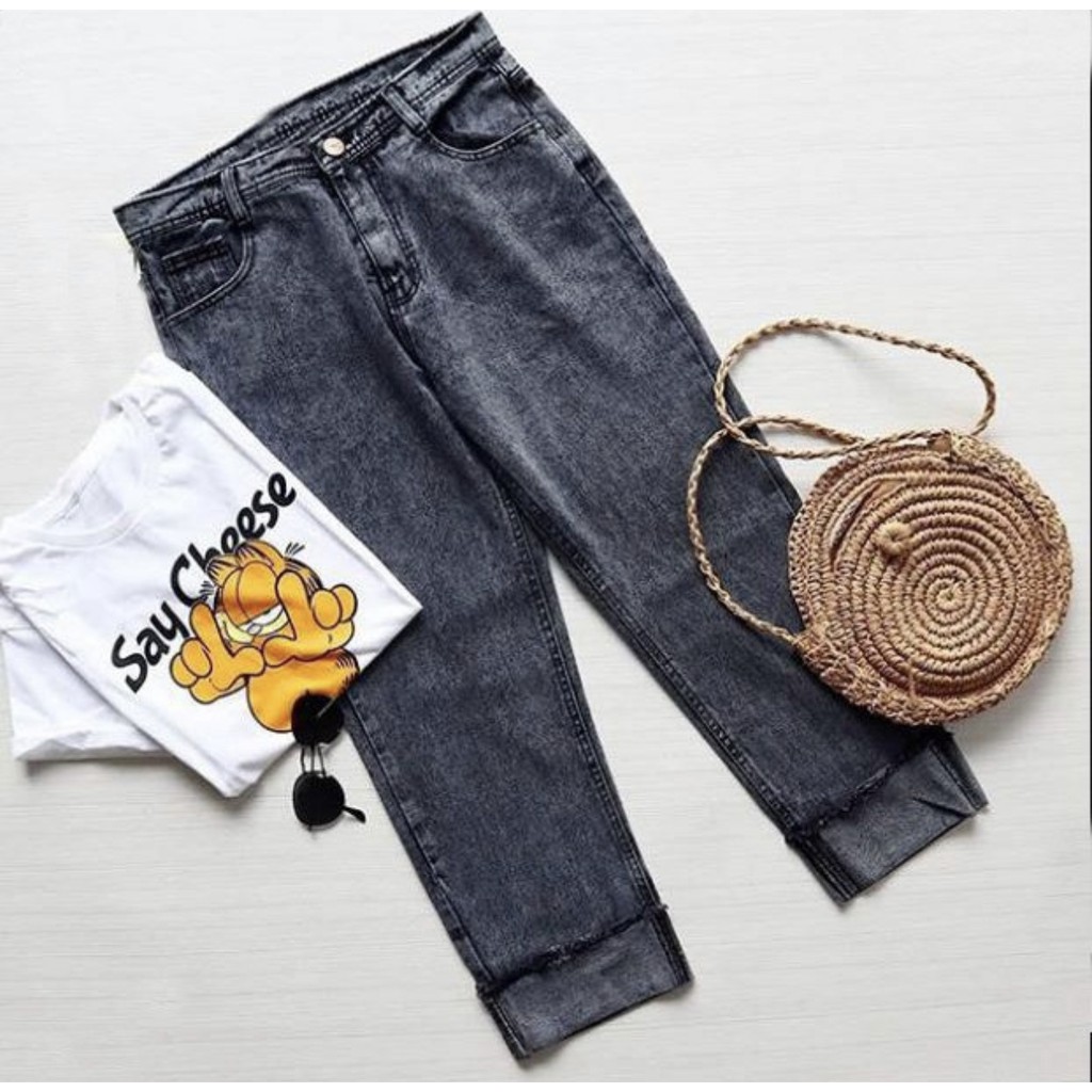 JEANS BOYFRIEND SNOW/CELAN JEANS BOYFRIEND SNOW BLACK