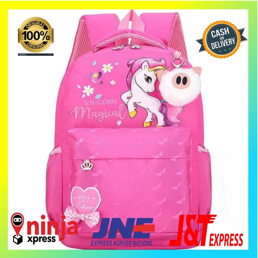 Alumpas-Store -Tas Sekolah AnakPerempuan Ngaji TK SD Remaja Kuda Poni Tas Ransel Anak SD { BISA COD 
