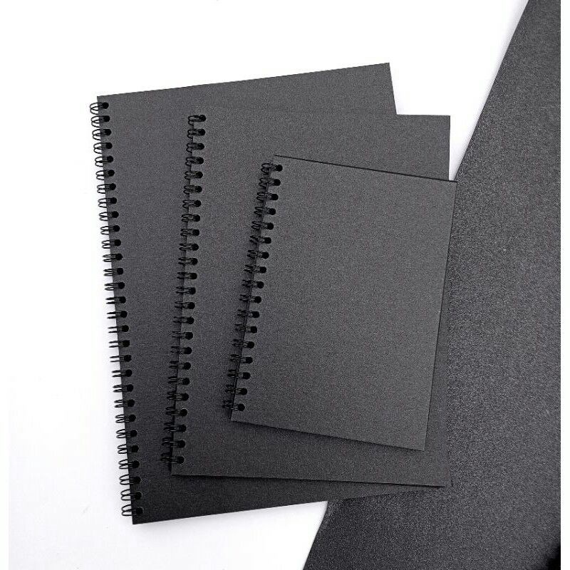 

NOTEBOOK BLCKPAPER/SKATCHBOOK BLACKPAPER/A6/A5/B5#notebookblackpaper#notebook#notes#memo#bukusketsahitam#notebookmurah