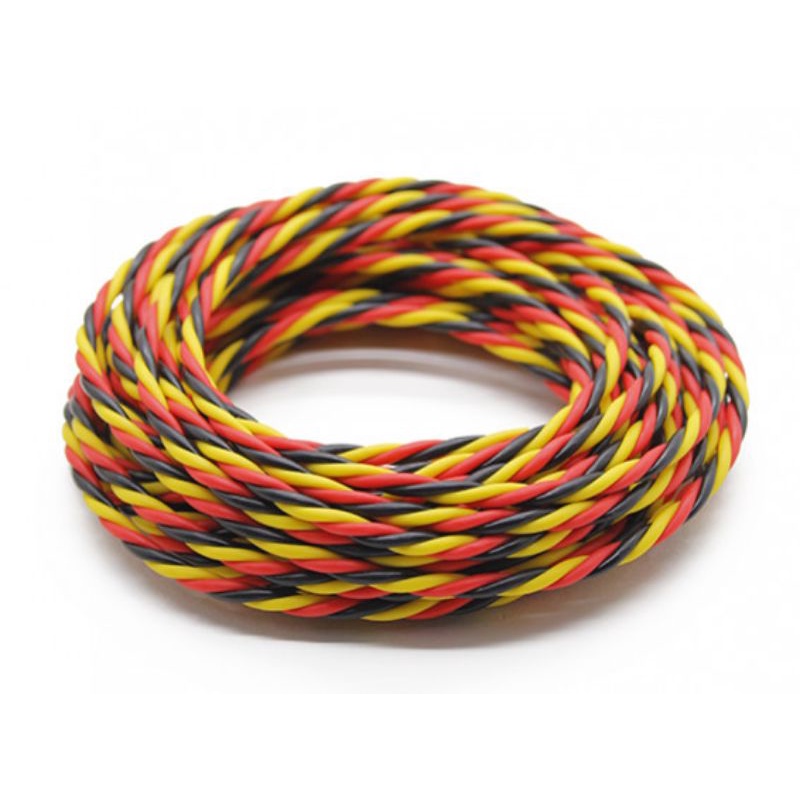 Jual Twisted 22AWG Servo Wire Red/Black/Yellow (1m) Shopee Indonesia
