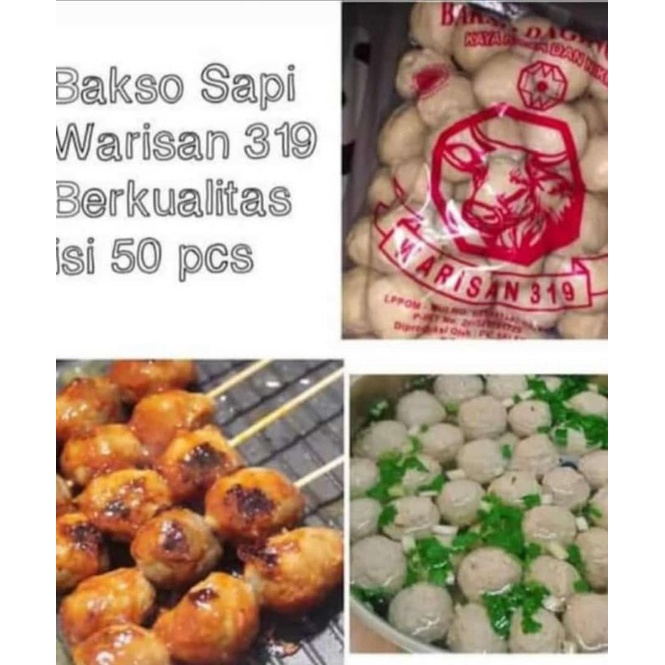 

Ay00! bakso warisan 319 isi 50 AB /Baso Warisan / Bakso Ter enak Termurah