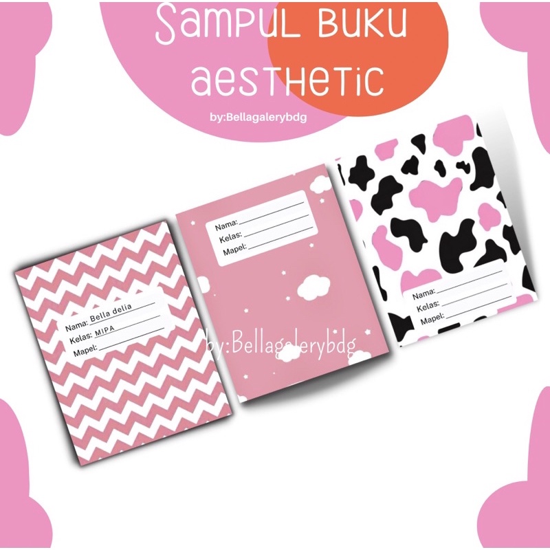 Jual Sampul buku aesthetic moderan harga per lembar KIRIM HARI INI