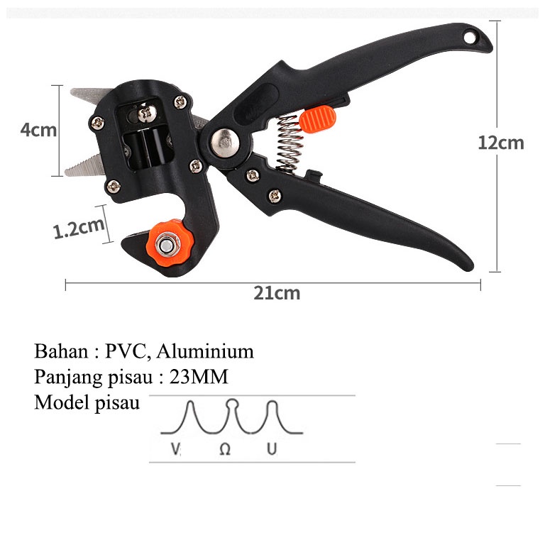 Grafting Tool Alat Sambung Pucuk Stek Okulasi Tanaman Gunting Stek Tanaman Cangkok