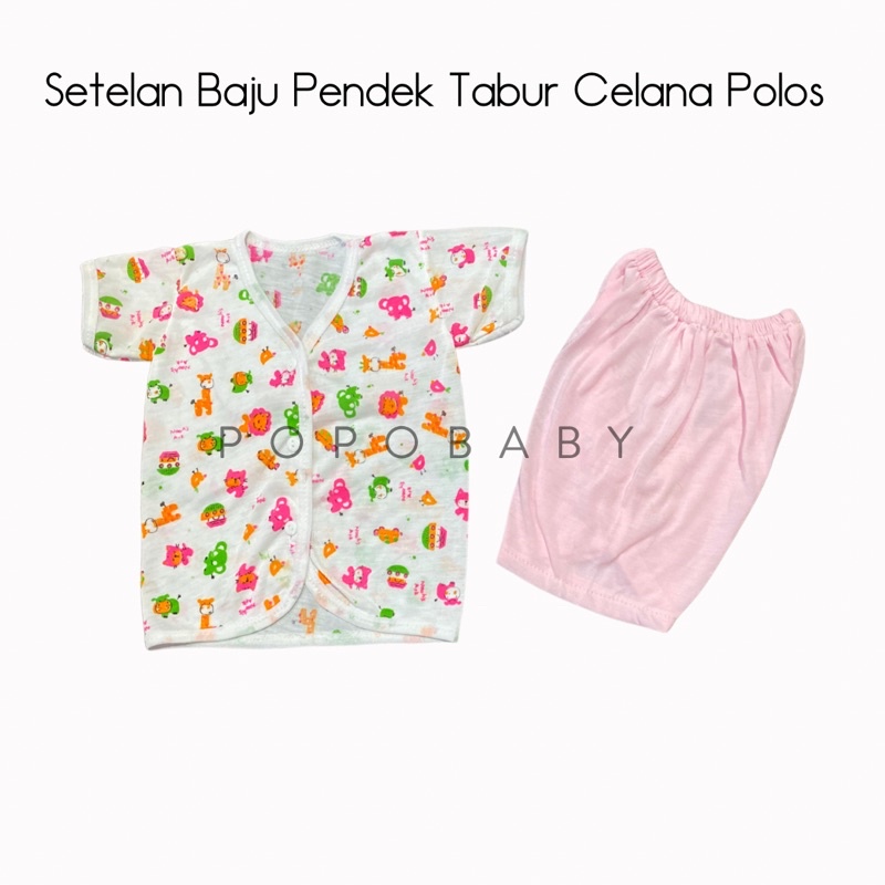 Setelan Pendek Bayi (Fullprint / Tabur Celana Polos)