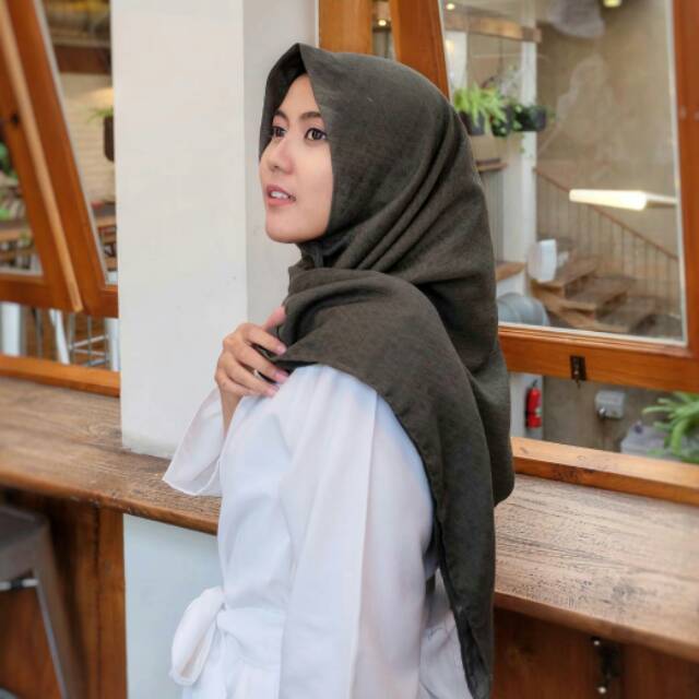 Cotton drop Hijab Army