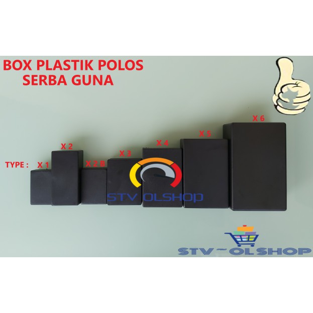 Box Polos X 2 New Plastik / Box Polos Hitam Serba Guna