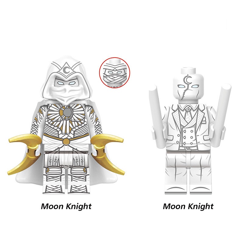 Minifigure Marvel Rakitan Anak-Anak Moonlight2/1pcs Gift Knight Toys Series