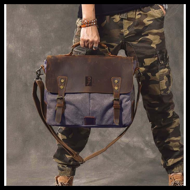 HARGA SPESIAL Tas Kerja/Tas kantor pria+ t4 laptop (KULIT ASLI PREMIUM) -BIRMINGHAM- - coklat