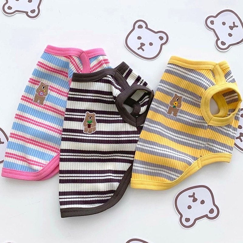 BEBOO Bear Korea Stripe Tee