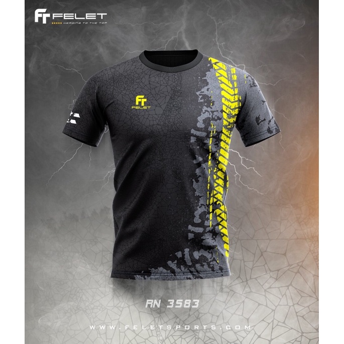 Kaos Baju Badminton Olahraga Felet RN 3583 Original