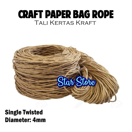 

Tali Paper Bag Meteran / Craft Rope Tali Kertas Kraft Goodie Bag Besar