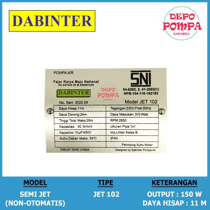 Pompa Air DABINTER SEMI JET 102