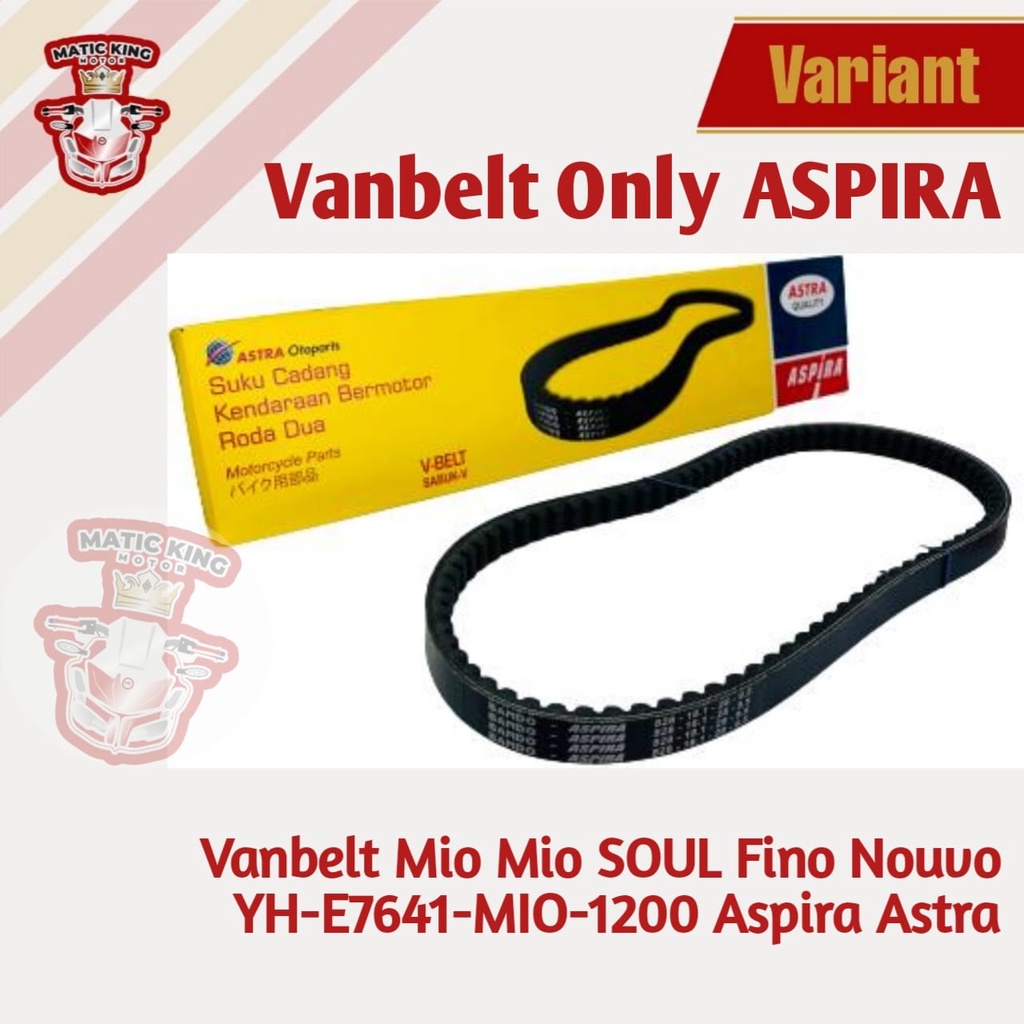 Vanbelt V belt Fanbelt Yamaha Mio M3 Z S Freego Aspira Astra Otoparts YH-E7641-MI3-1200