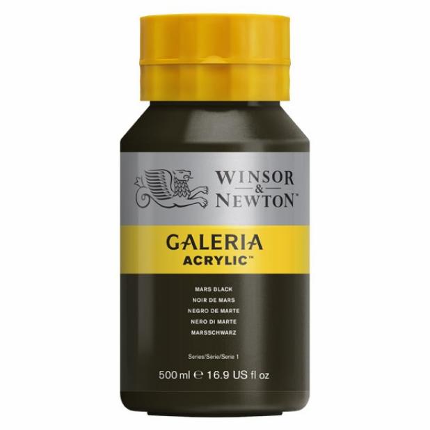 

Galeria Acrylic Colour 500 ml Mars Black Winsor & Newton