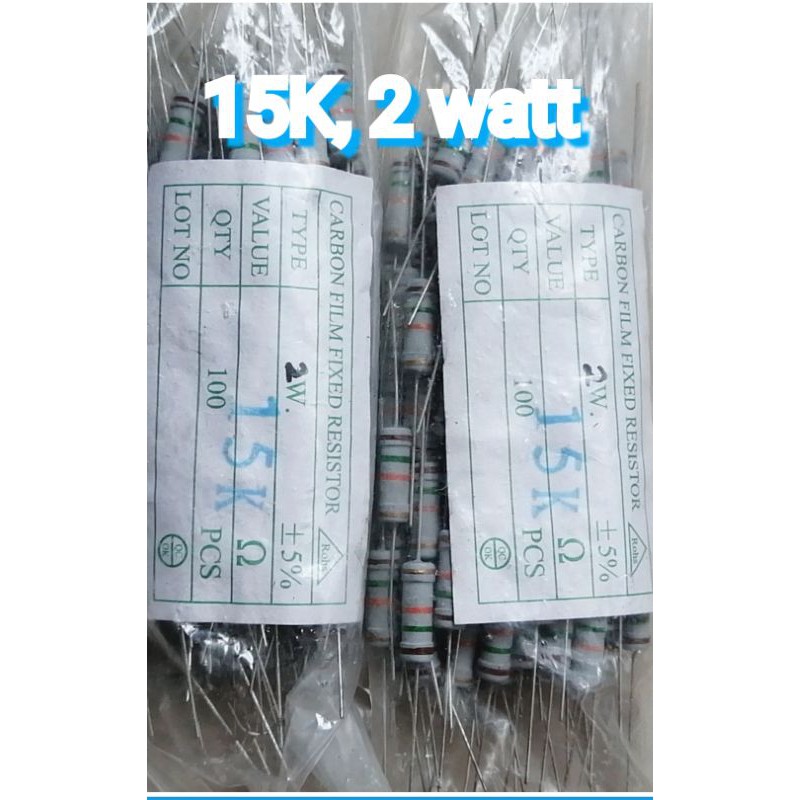 RESISTOR, 15K, 2 WAT