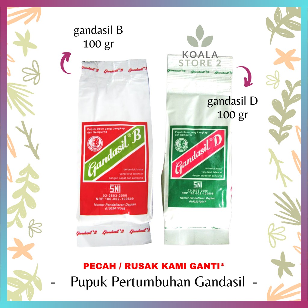 Jual Pupuk Gandasil - Paket Pupuk Gandasil B 100 Gr + D 100 Gr - Pupuk ...