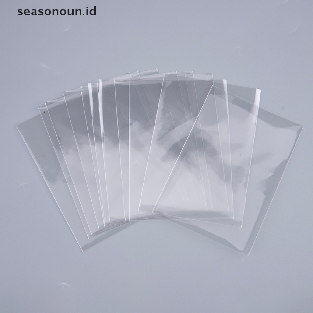 【seasonoun】 100Pcs 61x88 Transparent Collection Card Film Card Game Protector Kill Sleeves ID