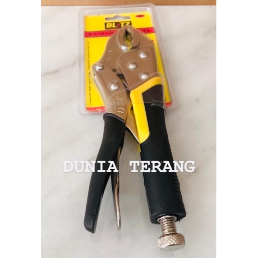 Tang Buaya BLITZ Bengkok 10in - Curved Locking Pliers 10 in - Vise Grips 10’’ Tang Jepit Grip Vice