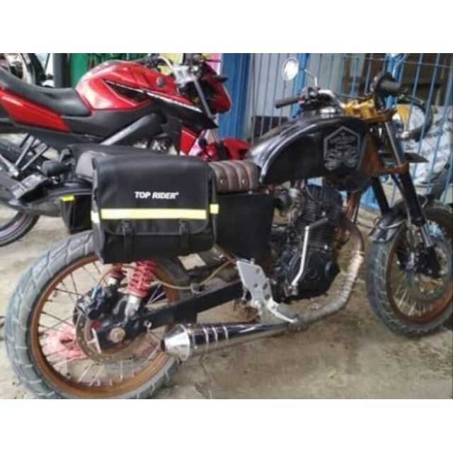 Top Rider Sidebag/Tas Bagasi Samping Motor/Tas Bagasi Motor Kiri Kanan/Tabung Bagasi Motor Samping/Box Motor Murah