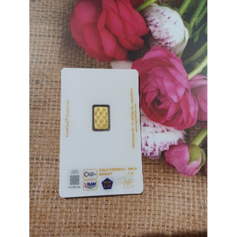 emas antam 1g/gr/gram, 1 gr logam mulia/LM/Goldbar Press Terbaru-3