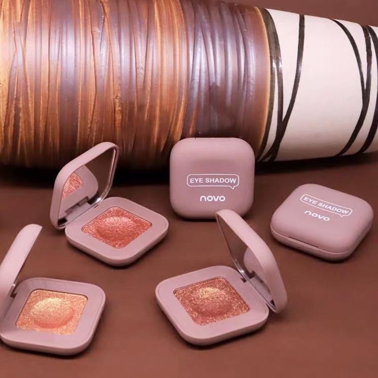 ♂ NOVO Eye Makeup Single Color Shimmer Eyeshadow Shine Glitter Eye Shadow ➼