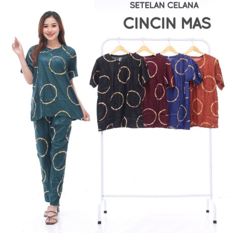 STELAN TEI DYE - ONE SET WANITA /STELAN WANITA LENGAN PENDEK. Stelan Warna / Stelan kekinian