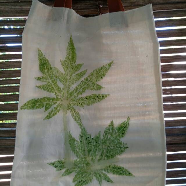 Tote bag ecoprint