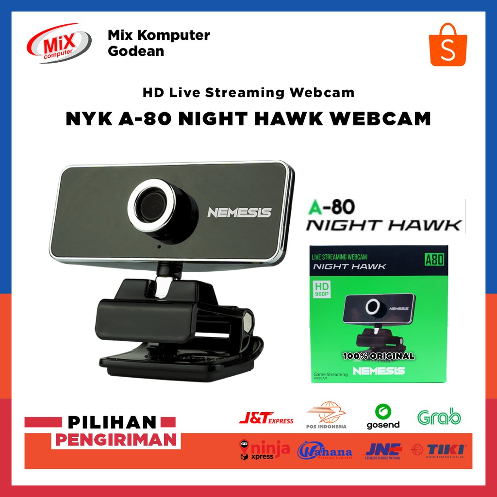 Webcam NYK NEMESIS A80 NIGHTHAWK Professional Streamer - HD 960p