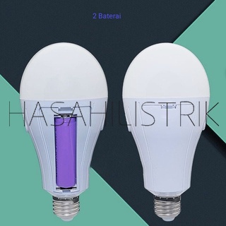 Emergency Led 20W 2 Baterai Lampu Magic Bohlam EmergencyLampu PadamTerangBonus Fitting