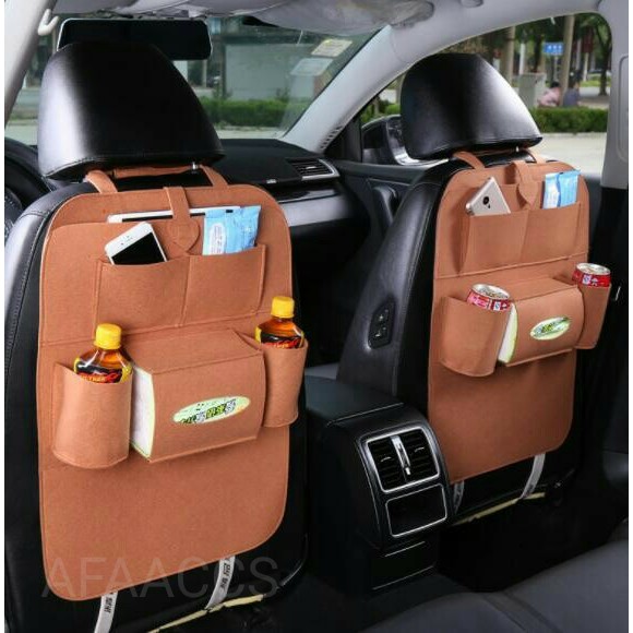 Travelmate 283 Car seat organizer Tas Mobil Multifungsi di pasang di belakang jok Serbaguna