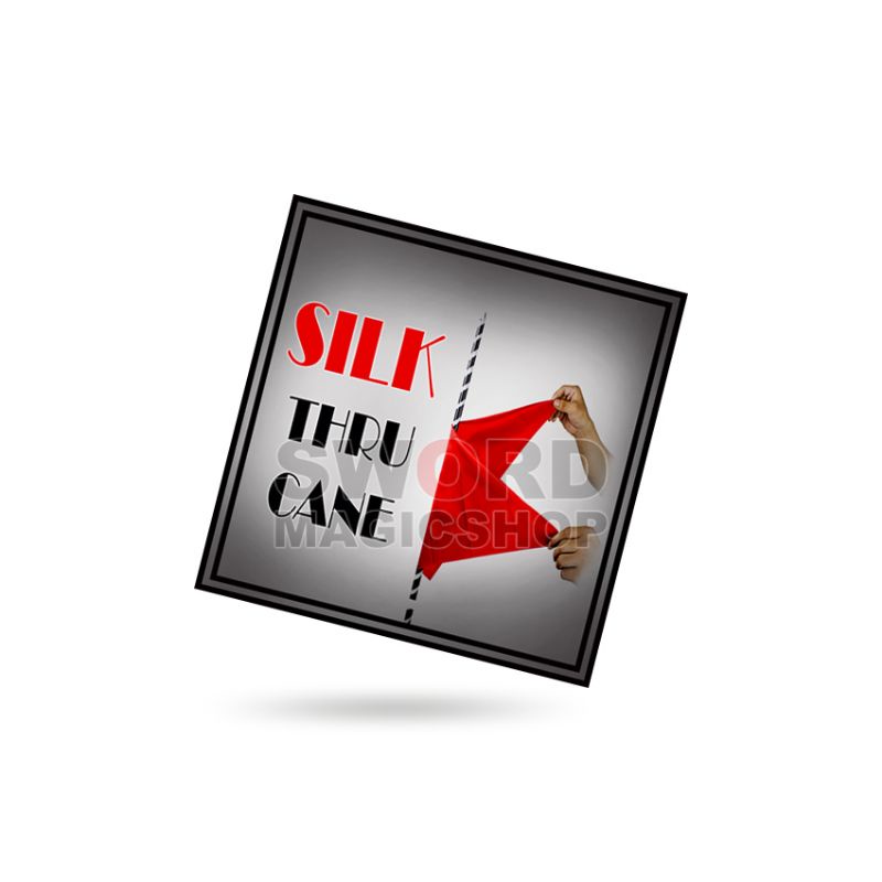 Alat Sulap Silk Through Cane - Silk Thru Ring - Kain Tembus Tiang - Sulap Kain