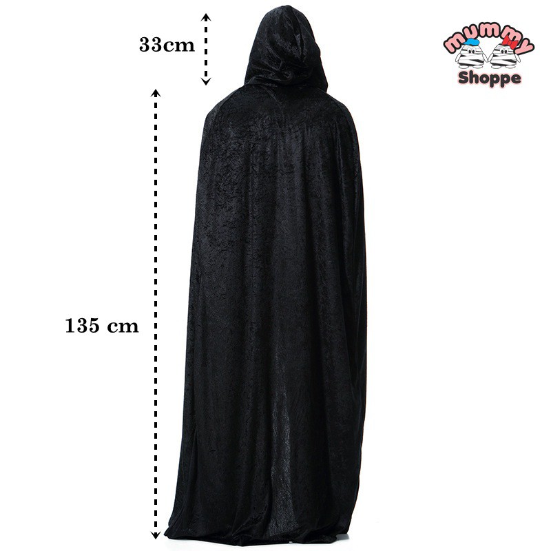 Jubah cosplay death / penyihir / dark lord / costume cosplay halloween / jubah hoodie