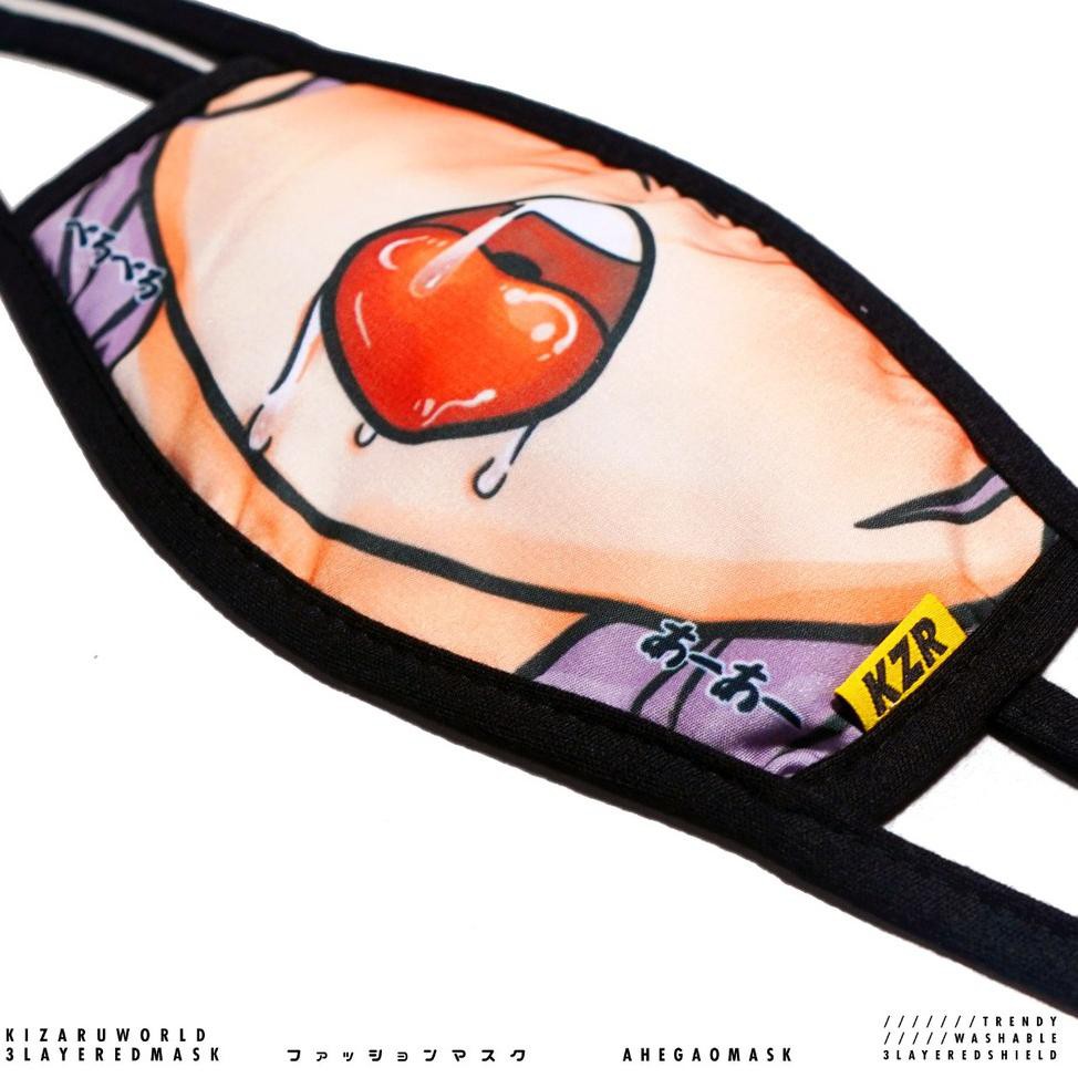 Download Art 684 Masker Anime Kain 3 Layer Ahegao Mask Kizaru Shopee Indonesia PSD Mockup Templates