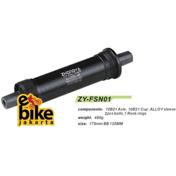 (((Bisa Bayar Di Tempat))) Bottom Bracket/Bb Fatbike Zhongya Zy-Fsn01 Ukuran 120Mm-175Mm (Fbzo01)
