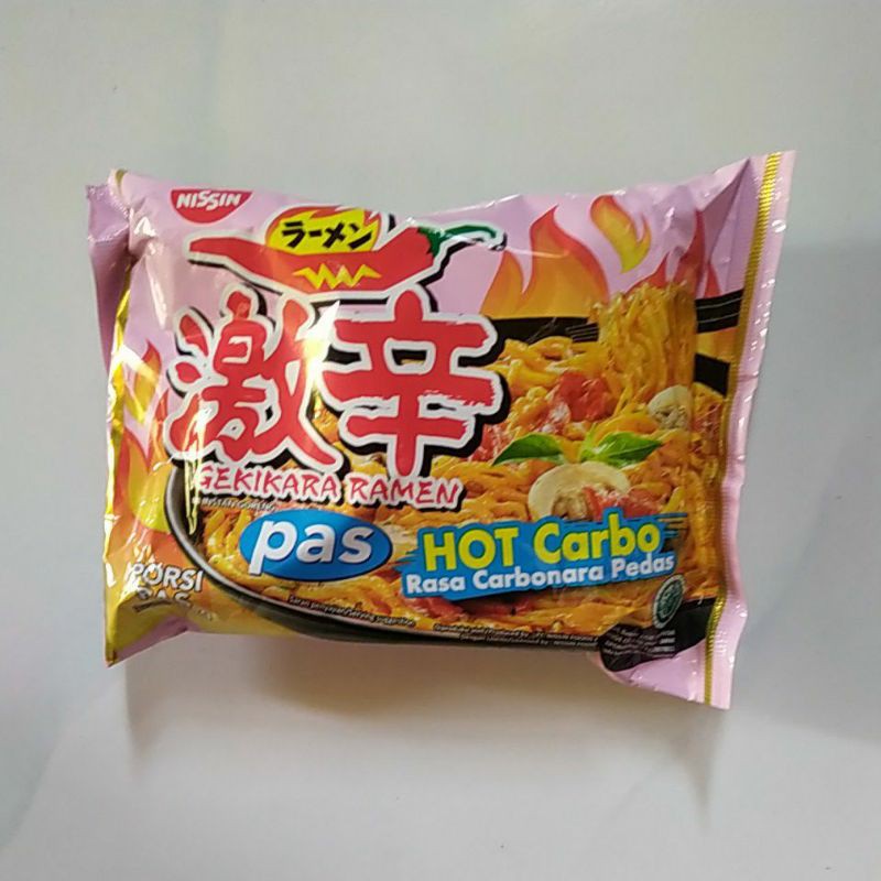 

Nissin Gekikara Ramen Pas Hot Carbo Rasa Carbonara Pedas 81g