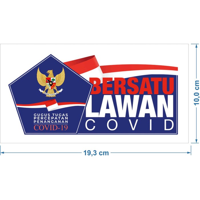 

STIKER BERSATU MELAWAN 10X19CM