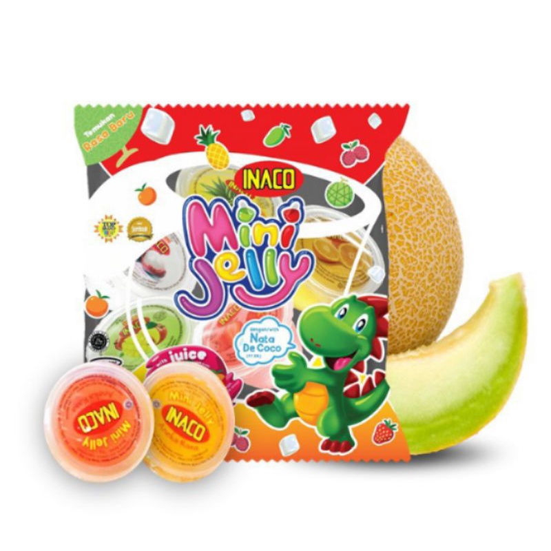 Inaco Mini Jelly Isi 5 Cups With Nata De Coco Juice Jely Jeli Puding