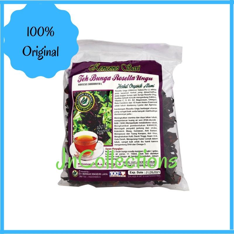 Teh Bunga Rosella Ungu Curah Bin Rais Kencono Sari Rosela Obat