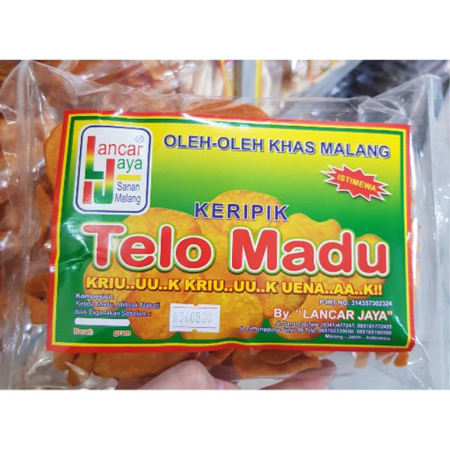 

Keripik Telo Madu Lancar Jaya khas Malang