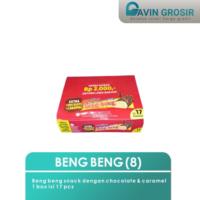 

Beng beng snack makanan ringan rasa coklat