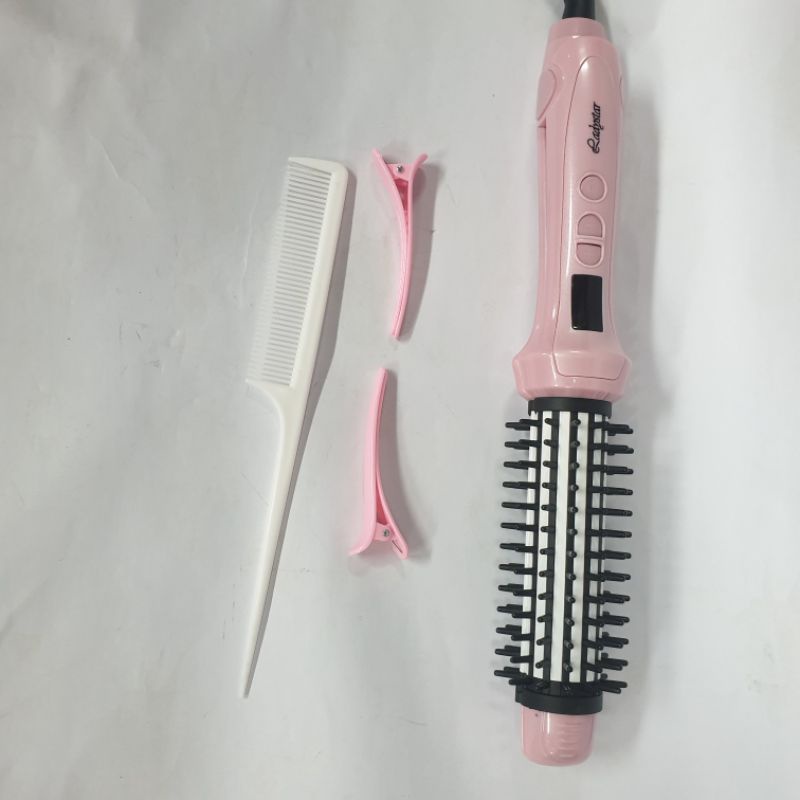 LADYSTAR | Catokan Sisir | LS608 | Pink Putih | Brush Keriting Blow | STARSELLER