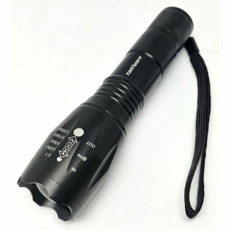 Senter LED TaffLED Cree XM-L T6 E17s Tactical Lampu Camping Terang 3800 Lumens