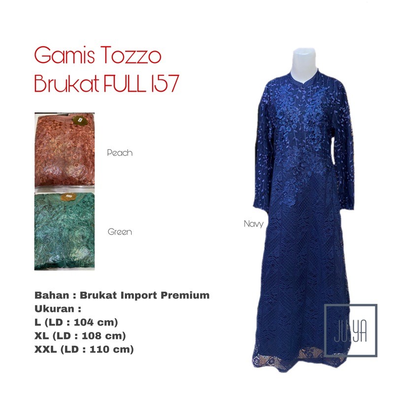 Gamis Tozzo Brukat FULL 157 IMPORT
