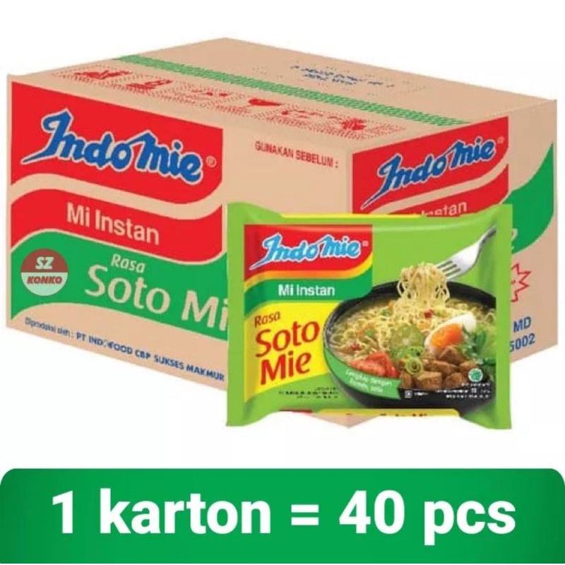 

INDOMIE Rebus Rasa Soto 1 Karton Isi 40 Pcs