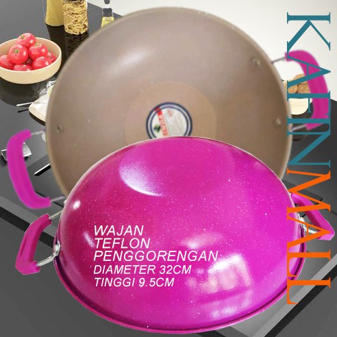 Wajan Bagus 32CM Wajan Bagus Teflon 32cm / Wajan Penggorengan Teflon 32cm